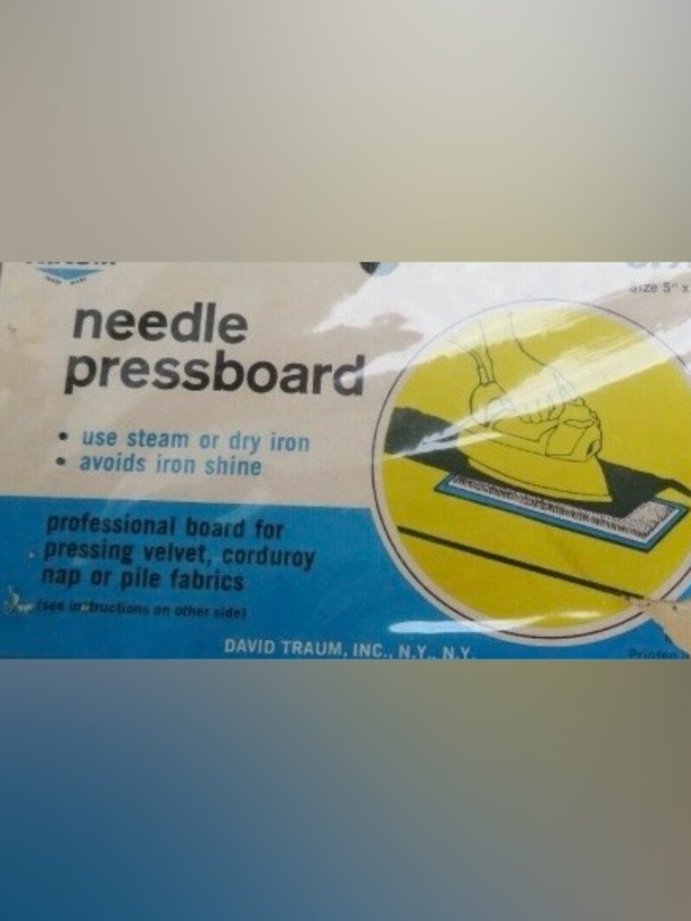 Vintage pressboard for lifting nap on fabric
